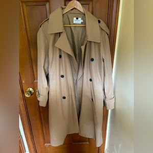 Topman Double Breasted Trench Coat S